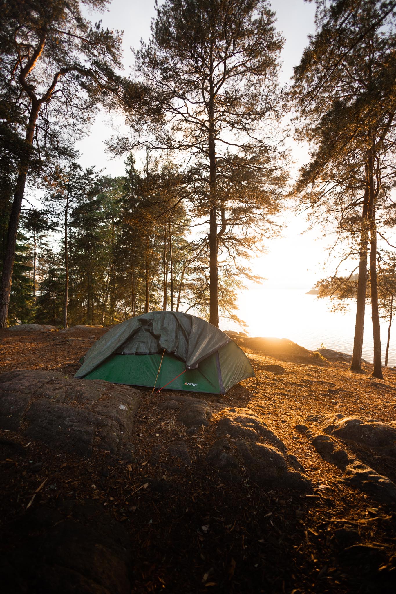 wild campen in Schweden