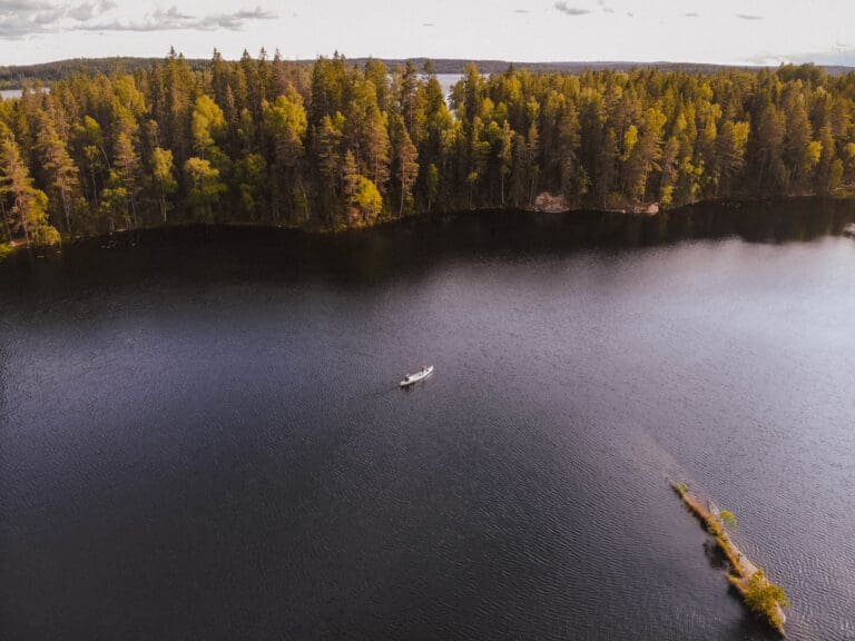 drone image le canoe trip