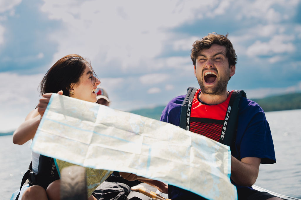 mensen op the canoe trip